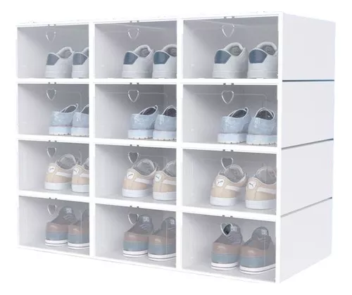 PACK 12 ORGANIZADOR DE ZAPATOS CAJA ORGANIZADORA - 1