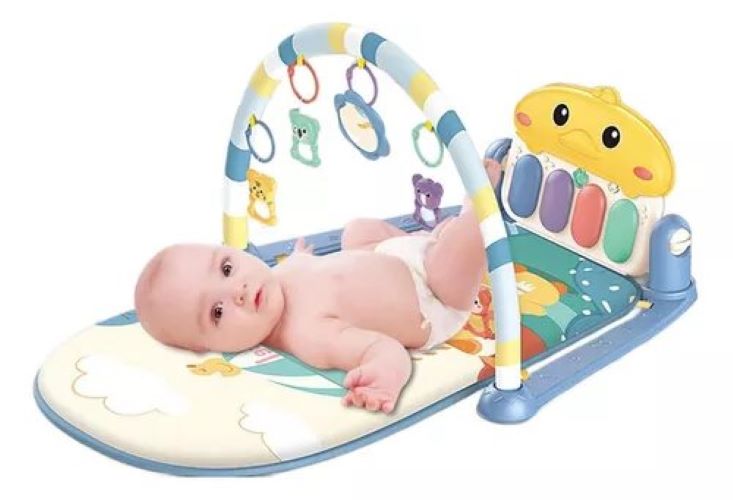 ALFOMBRA MUSICAL GIMNASIO PARA BEBE CON PIANO JUGUETE - 1