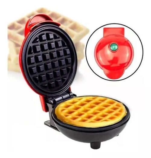 MINI WAFLERA REPOSTERÍA ELÉCTRICA REDONDA WAFLES - 1