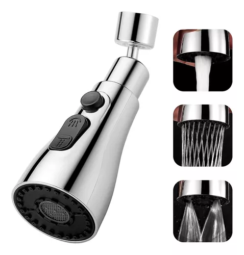 GRIFO LLAVE LAVAPLATOS MONOMANDO LLAVE DE AGUA FLEXIBLE 360° - 1