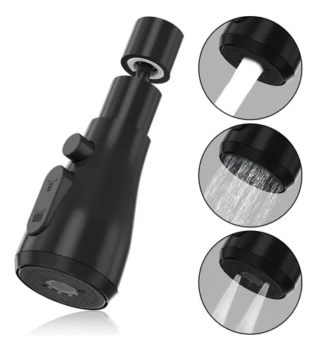 GRIFO LLAVE LAVAPLATOS MONOMANDO LLAVE DE AGUA FLEXIBLE 360° - 1