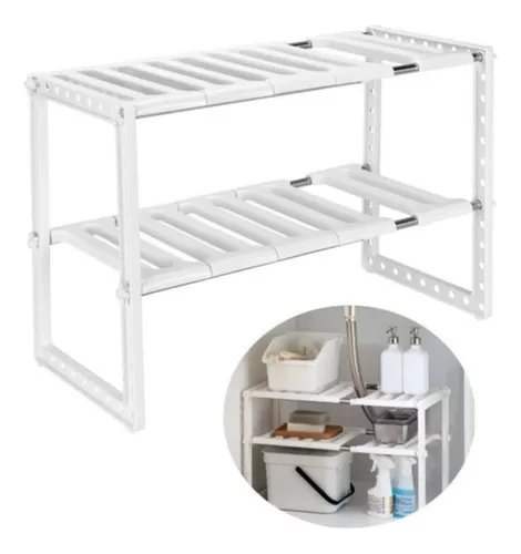 ESTANTE AJUSTABL ORGANIZADOR MULTIUSO COCINA BAÑO DORMITORIO - 1