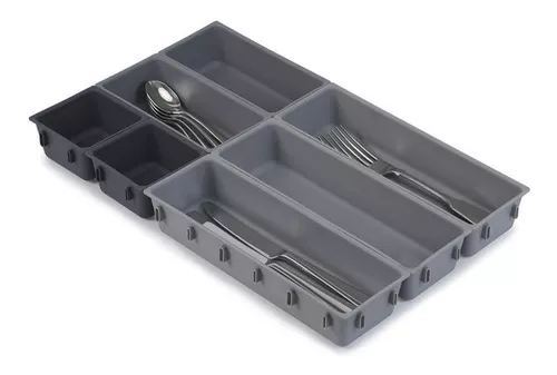 ORGANIZADOR CUBIERTOS UTENSILIOS CAJON 7 PIEZAS DESMONTABLES - 1