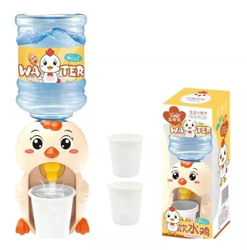DISPENSADOR AGUA MINI CON VASOS JUGUETE NIÑOS BLANCO - 1