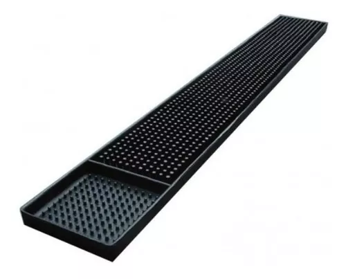 GOMA BAR NEGRA 59 X 8 CM ESCURRIDOR VASO COPAS BARMAT - 1