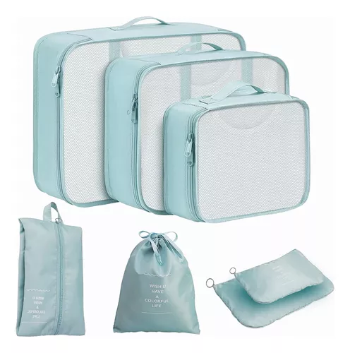 SET BOLSAS ORGANIZADORAS MALETAS 7 PIEZAS TELA - 1