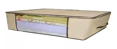 CAJA ORGANIZADORA GUARDA MANTAS ROPA CON CIERRE 105X45X15 CM - 1