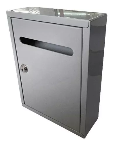 BUZON PARA CARTAS METALICO CON LLAVE DE SEGURIDAD - 1