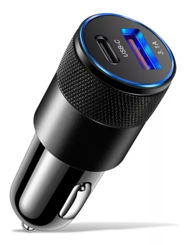 ADAPTADOR DE CARGADOR C / USB PARA COCHE - 1