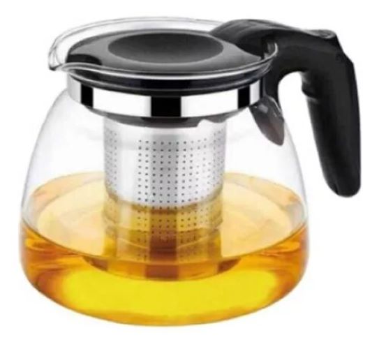 TETERA DE VIDRIO CON INFUSOR DE ACERO INOXIDABLE 900ML - 1