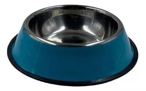 PLATO PERROS GATOS ALIMENTO ACERO INOXIDABLE 30 CM - 1