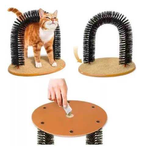 JUGUETE GATOS RASCADOR EN FORMA DE ARCO INGENIO - 1
