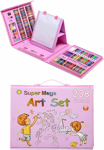 MALETA PIEZAS DE ARTE PARA NIÑOS KIT DE DIBUJO PORTÁTIL - 1