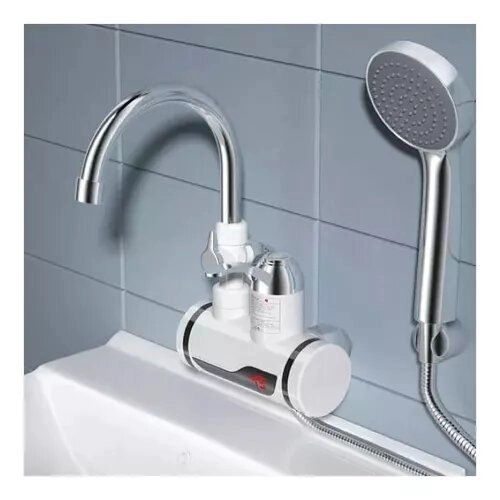 LLAVE GRIFO AGUA CALIENTE ELECTRICA CON DUCHA - 1