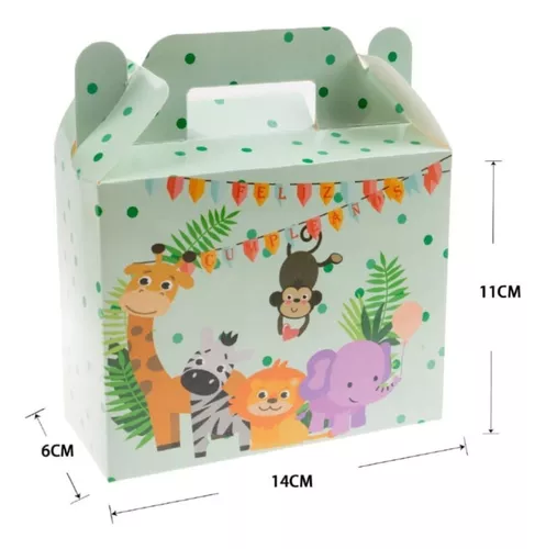 CAJAS DULCES COTILLÓN 12 UNIDADES TEMÁTICAS Y UNICOLOR - 1