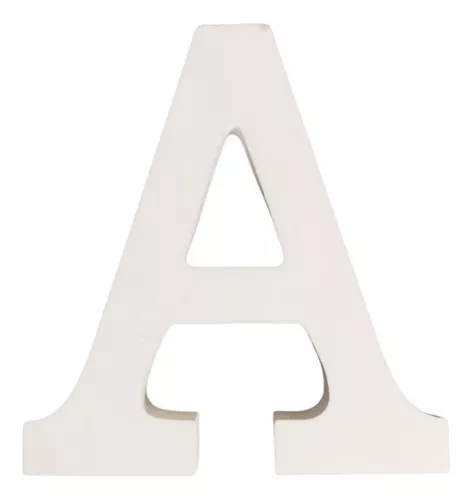 LETRAS DECORATIVAS MADERA 11CM BLANCO - 1