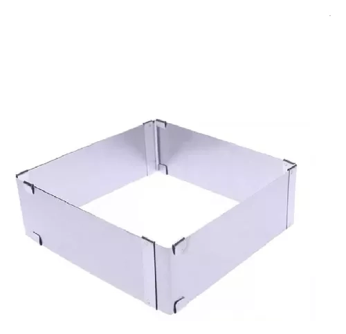 MOLDE DE TORTA MOLDES PARA TARTAS CUADRADO AJUSTABLE - 1