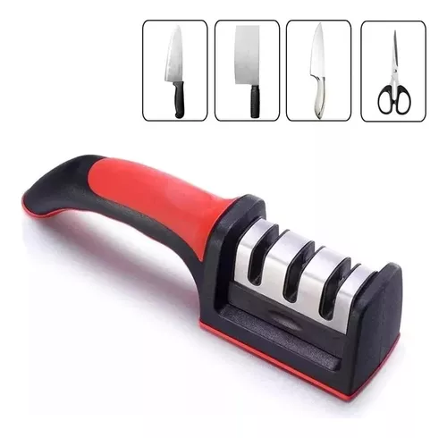 AFILADOR DE CUCHILLOS MANUAL 3 ETAPAS AMOLADOR COCINA MANUAL - 1