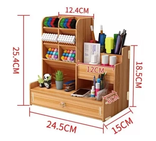 ORGANIZADOR LÁPICES PLUMONES OFICINA ESCRITORIO - 1