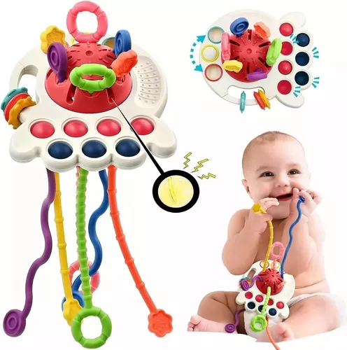 JUGUETES SENSORIALES PARA BEBÉS MONTESSORI 4 EN 1 MULTIUSO - 1