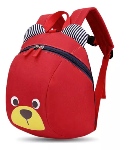 MOCHILA ANTI-PÉRDIDA CON ARNÉS SEGURIDAD NIÑOS ROJO - 1