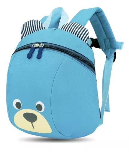 MOCHILA ANTI-PÉRDIDA CON ARNÉS SEGURIDAD NIÑOS CELESTE - 1