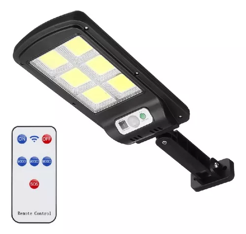 FOCO LED SOLAR LED SENSOR 12 HRS / 3 MODOS + CONTROL - 1
