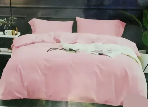 SET SÁBANAS 1.5 PLAZAS ROSADO ESTAMPADAS 3 PIEZAS - 1