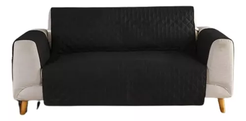 CUBRE SOFA SILLON PARA MASCOTAS REVERSIBLE 3 PLAZAS *NEGRO - 1