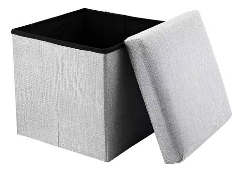 PUFF SILLA CUBO ORGANIZADOR PLEGABLE 30X30 CM - 1