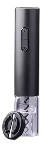 SACACORCHOS ELÉCTRICO DESTAPADOR DE VINO AUTOMÁTICO COLOR NEGRO - 1