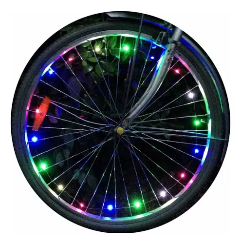LUCES LED PARA RUEDAS DE BICICLETA INTELIGENTE COLORES - 1