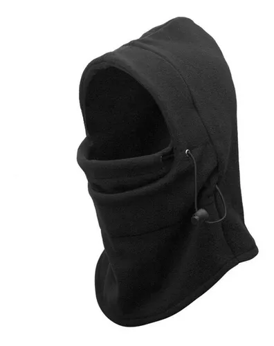 GORRO POLAR NEGRO PASAMONTAÑAS BALACLAVA 6 EN 1 OUTDOOR,TACTICO - 1