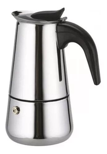 CAFETERA ESPRESSO MAKER 4 TAZAS MANUAL PLATEADA ITALIANA - 1