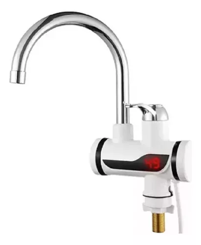LLAVE AGUA CALIENTE ELÉCTRICO LAVAPLATOS COLOR BLANCO - 1