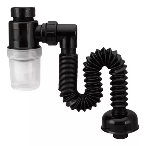 SIFÓN FLEXIBLE PLÁSTICO UNIVERSALDESODORANTE RETRÁCTIL 32 MM - 1