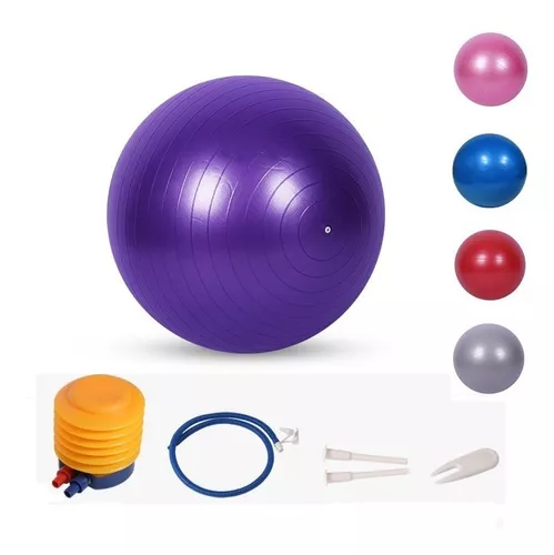 PELOTA BALÓN YOGA 75 CM PILATES CON INFLADOR - 1