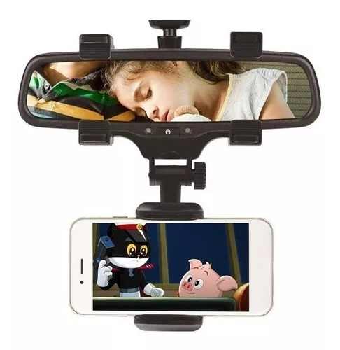 PORTA CELULAR PARA RETROVISOR SOPORTE CELULAR AUTO - 1