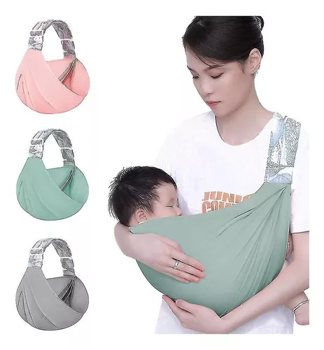 PORTABEBÉ FULAR AJUSTABLE CANGURO ERGONÓMICO ALGODÓN 20 KG VERDE - 1