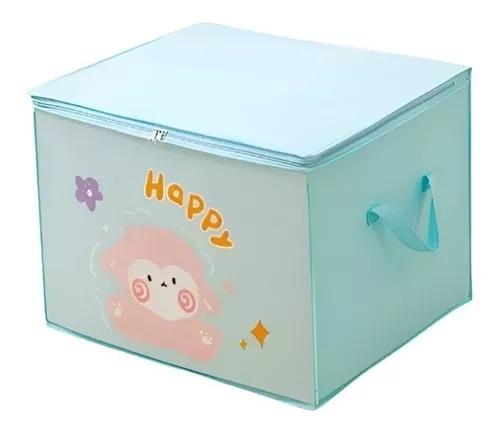 CAJA ORGANIZADORA TELA CAJA PARA ROPA Y JUGUETES - 1