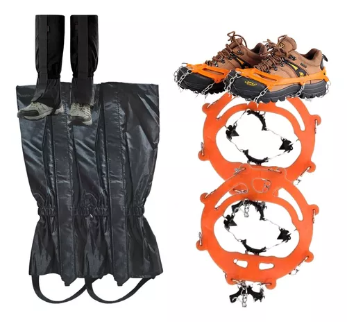 POLAINA LIGERA IMPERMEABLE Y CRAMPONES UNIVERSALES - 1