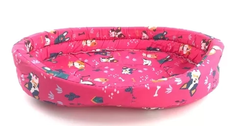 CAMA PERROS GATOS TIPO DONA ATIESTRES FELPA 40 CM PEQUEÑA - 1
