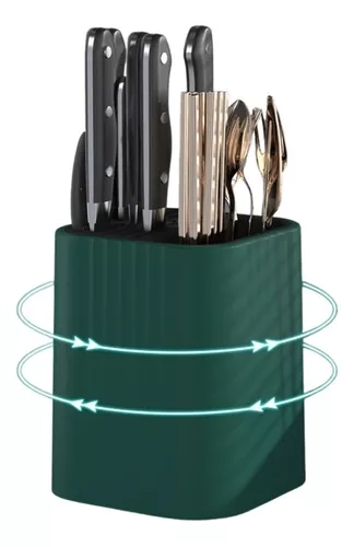 ORGANIZADOR PORTA CUBIERTO SERVICIO CUCHILLO DE COCINA 360° - 1