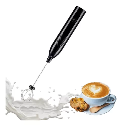 MINI BATIDOR REVOLVEDOR DE CAFÉ Y ESPUMA LECHE RECARGABLE - 1