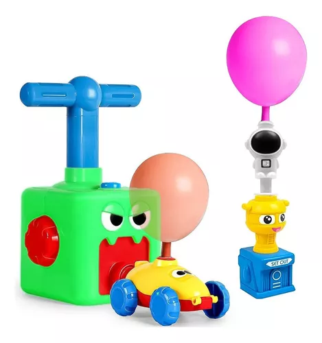 JUGUETE BOMBIN GLOBOS LANZA AUTOS Y COHETES PARA NIÑOS COLOR VERDE KB-178 - 1