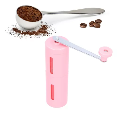 MOLINILLO DE CAFÉ MANUAL AUTOPROPULSADO DE ACERO INOXIDABLE - 1