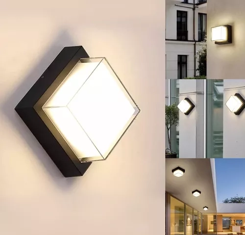 LÁMPARA PARED CON ILUMINACIÓN IMPERMEABLE EXTERIORES - 1
