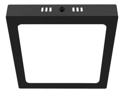 PANEL PLAFÓN LED 18 W SOBREPUESTO CUADRADO BORDE NEGRO - 1