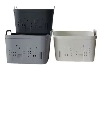 CANASTO ORGANIZADOR BAÑO COCINA MULTIUSO 22X15X13.5 - 1