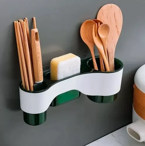 ESTANTE ORGANIZADOR SOPORTE ESCURRIDOR DE COCINA BAÑO DUCHA - 1